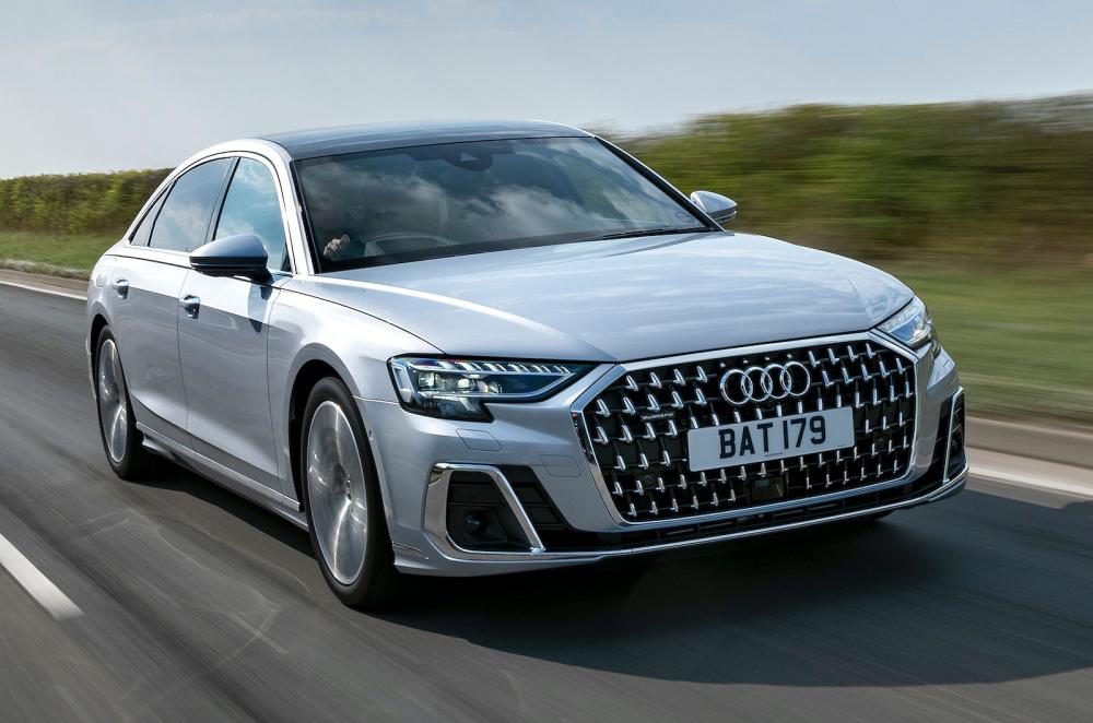 Audi A8 front right driving