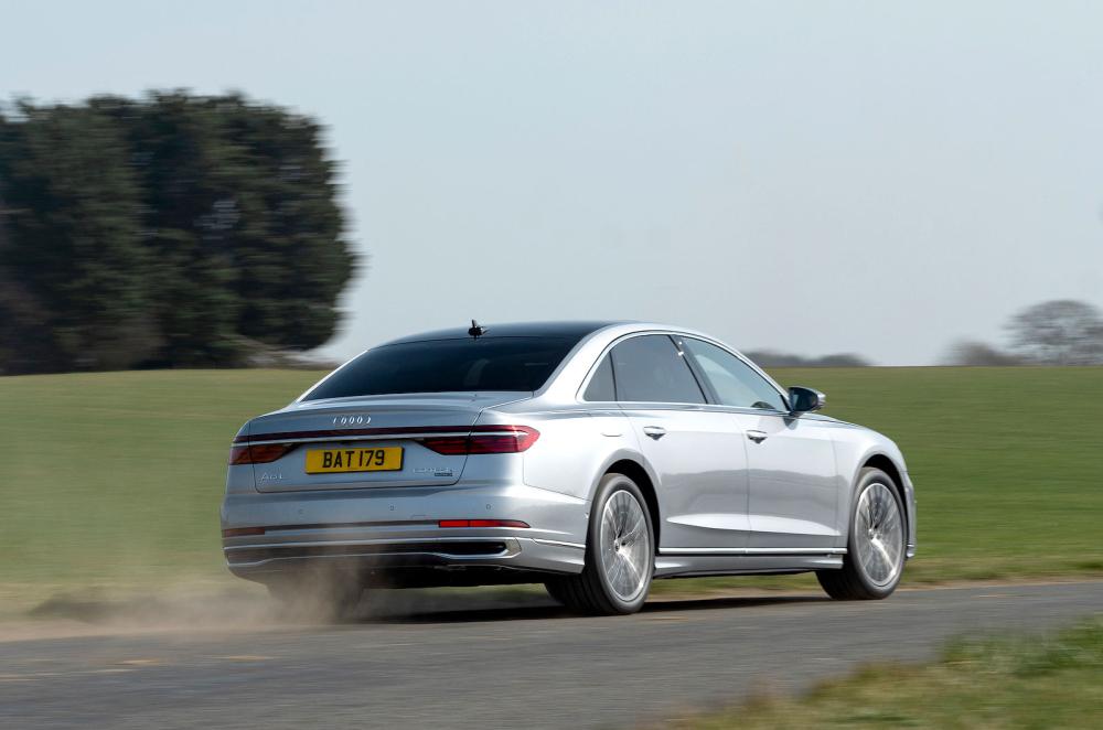 Audi A8 rear right driving