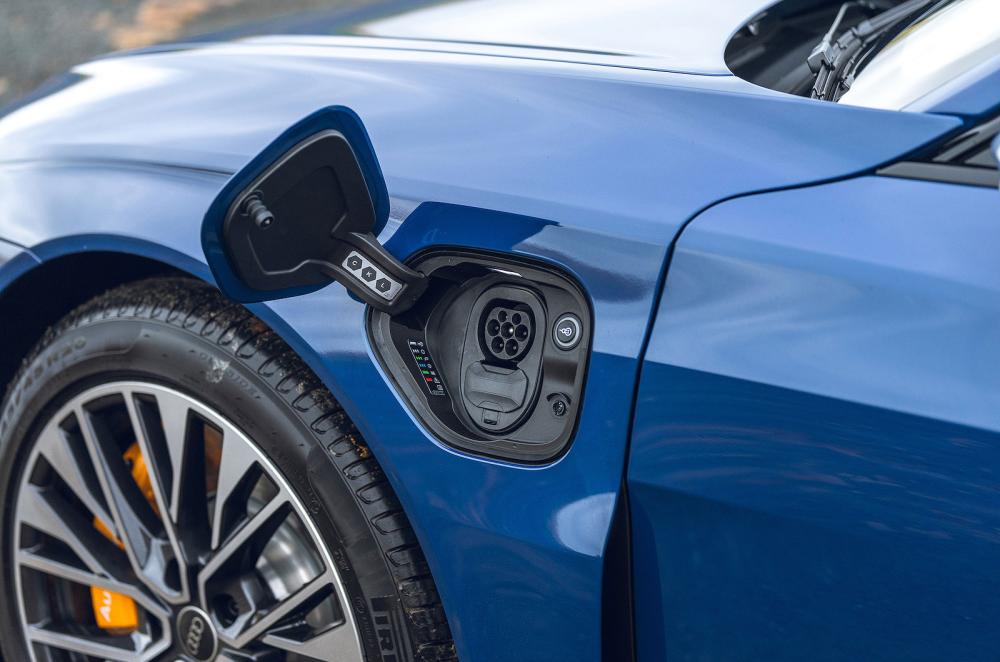 Audi e-tron GT charging socket