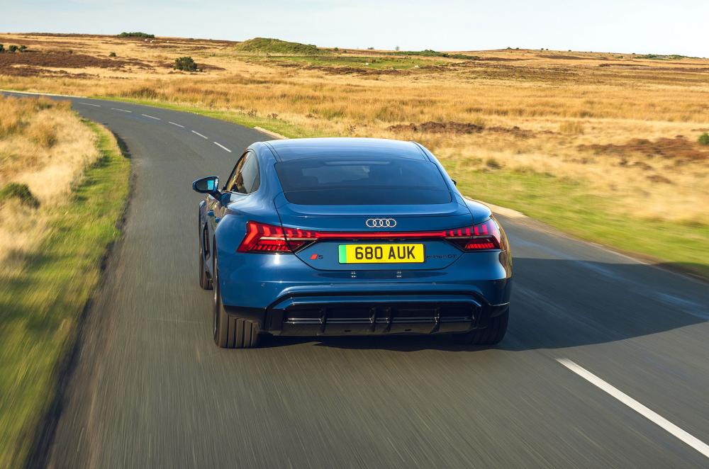 Audi e-tron GT rear driving