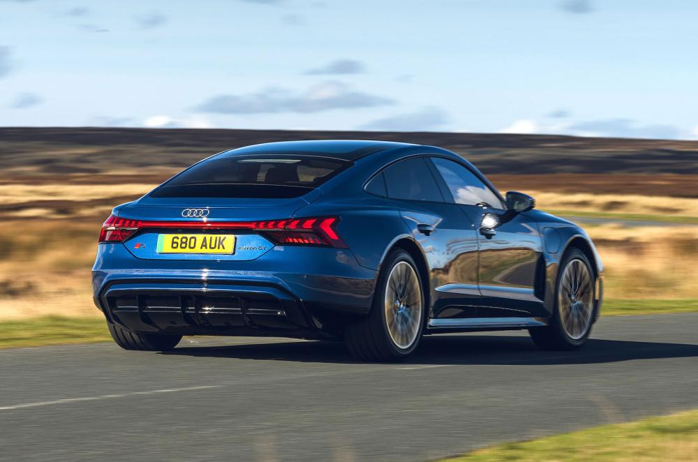 Audi e-tron GT rear right driving