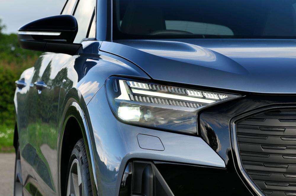 Audi Q4 e-tron headlights detail
