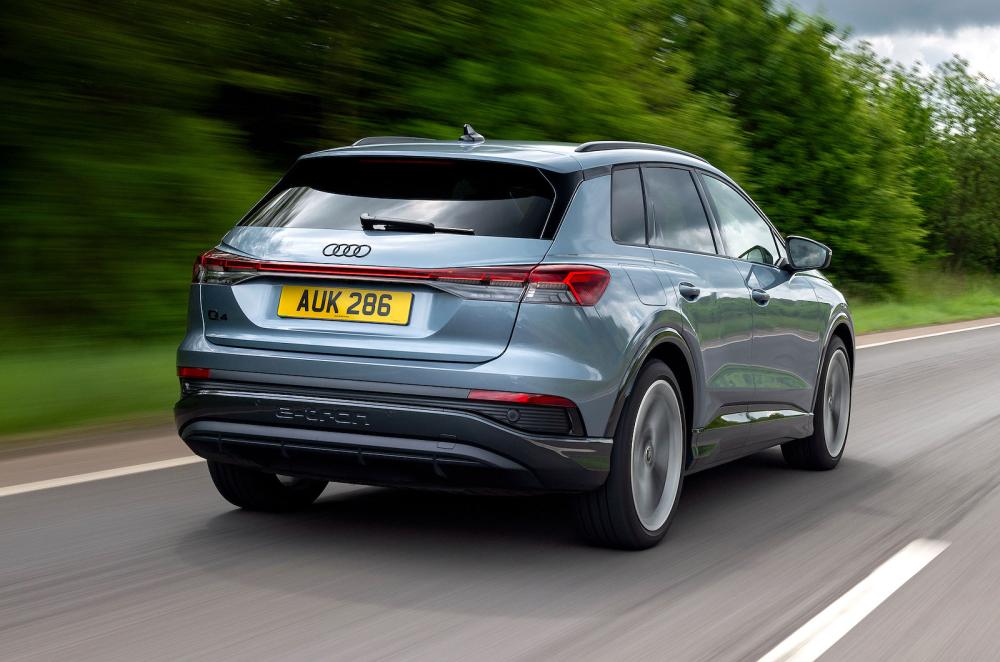 Audi Q4 e-tron rear right driving