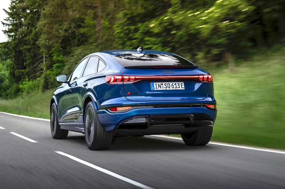 Audi Q6 e-tron Sportback rear driving