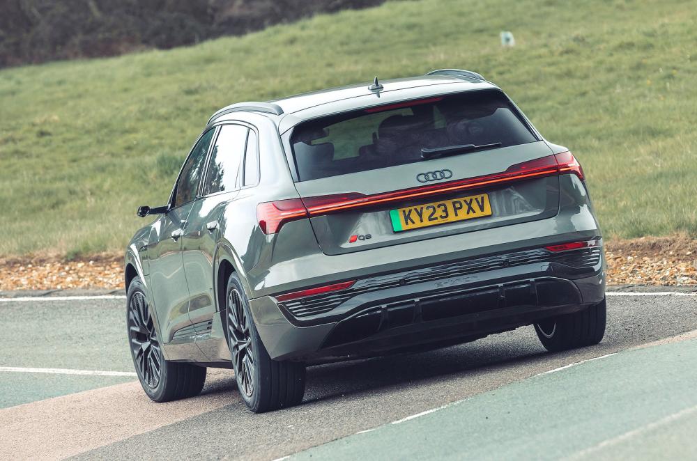 Audi Q8 e-tron rear left driving