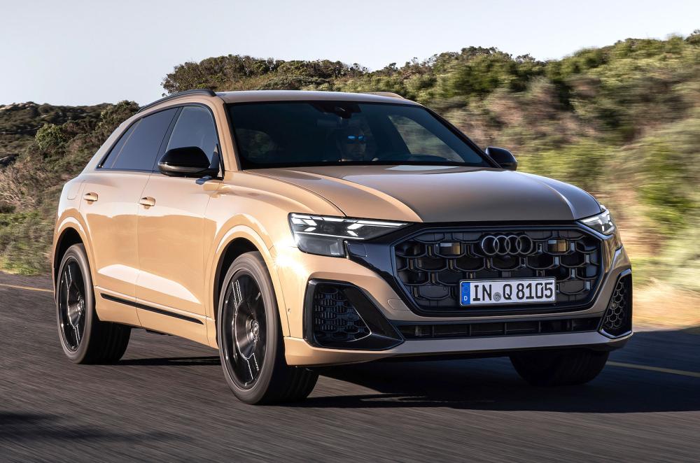 Audi Q8 front right driving