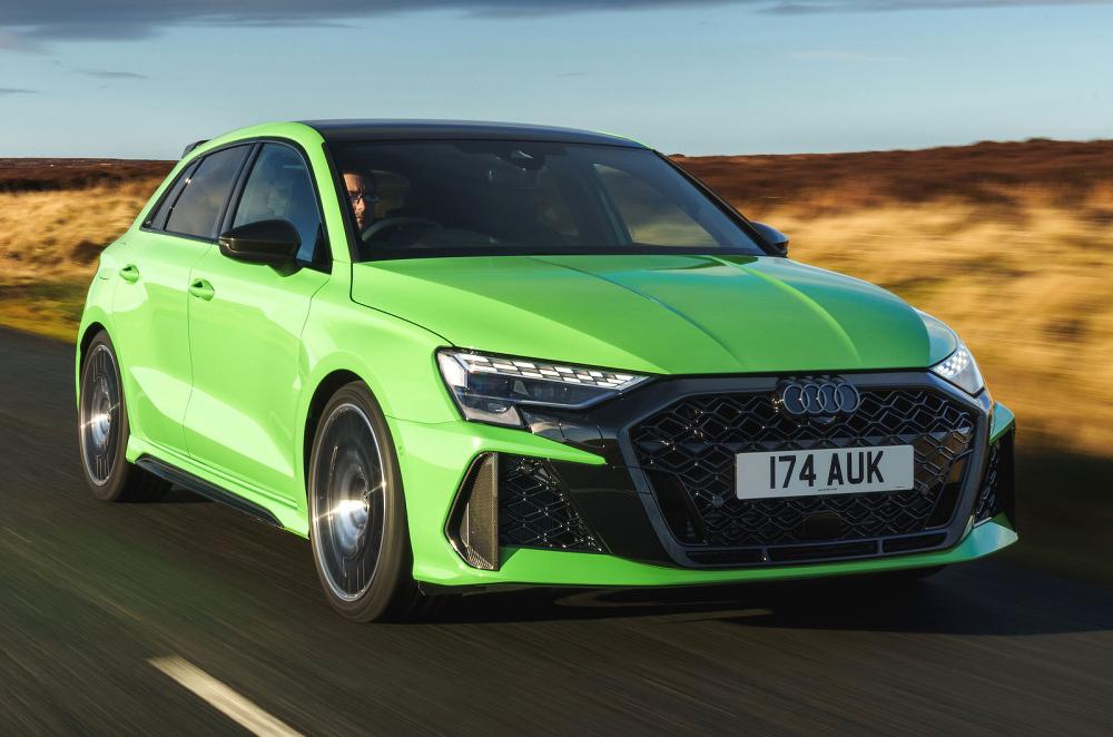 Audi RS3 front right driving