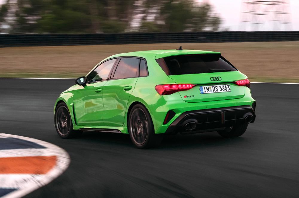 Audi RS3 rear cornering