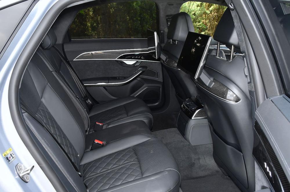 Audi S8 interior back seats