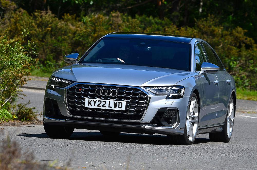 Audi S8 front cornering
