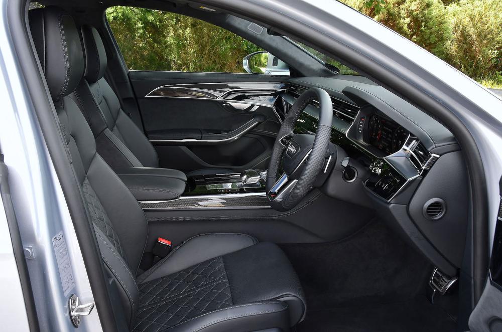 Audi S8 interior front seats