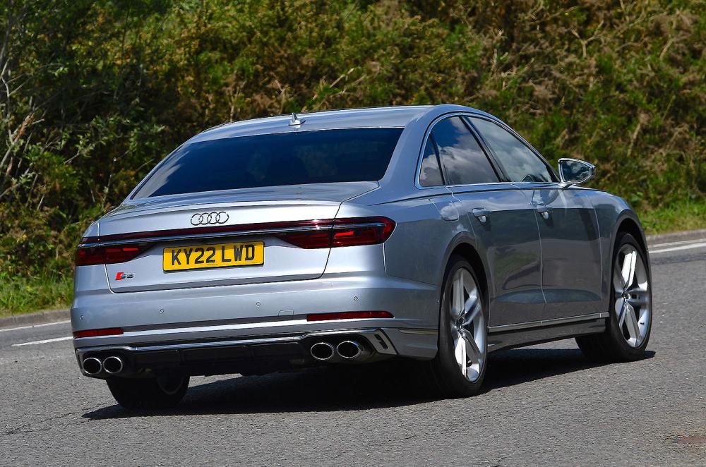 Audi S8 rear cornering