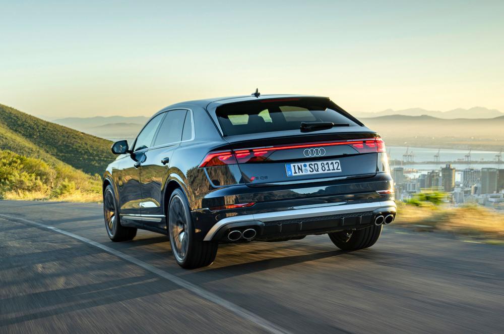 Audi SQ8 rear left driving