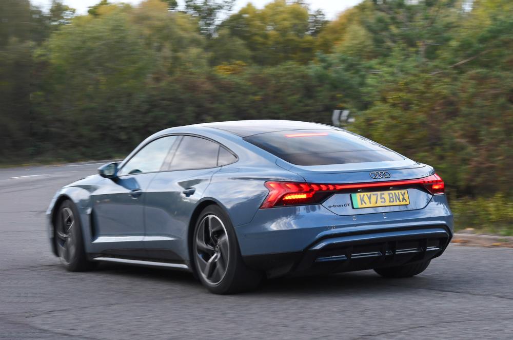 Audi E-tron GT rear cornering
