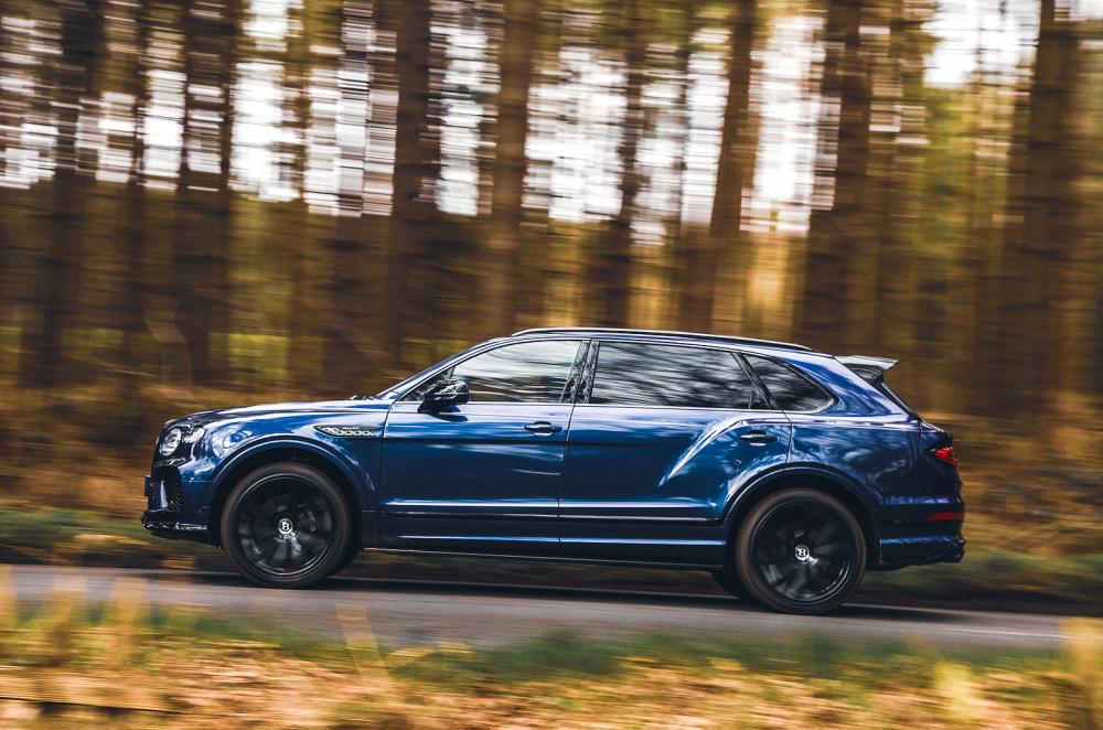 Bentley Bentayga left driving