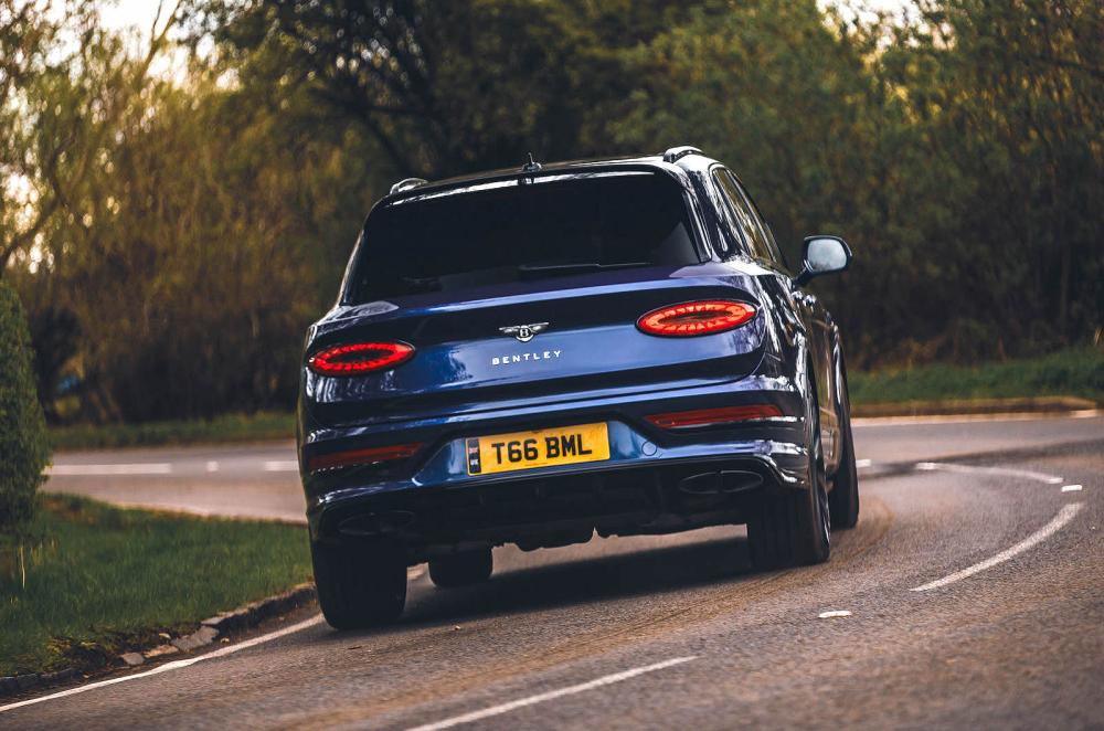 Bentley Bentayga rear cornering