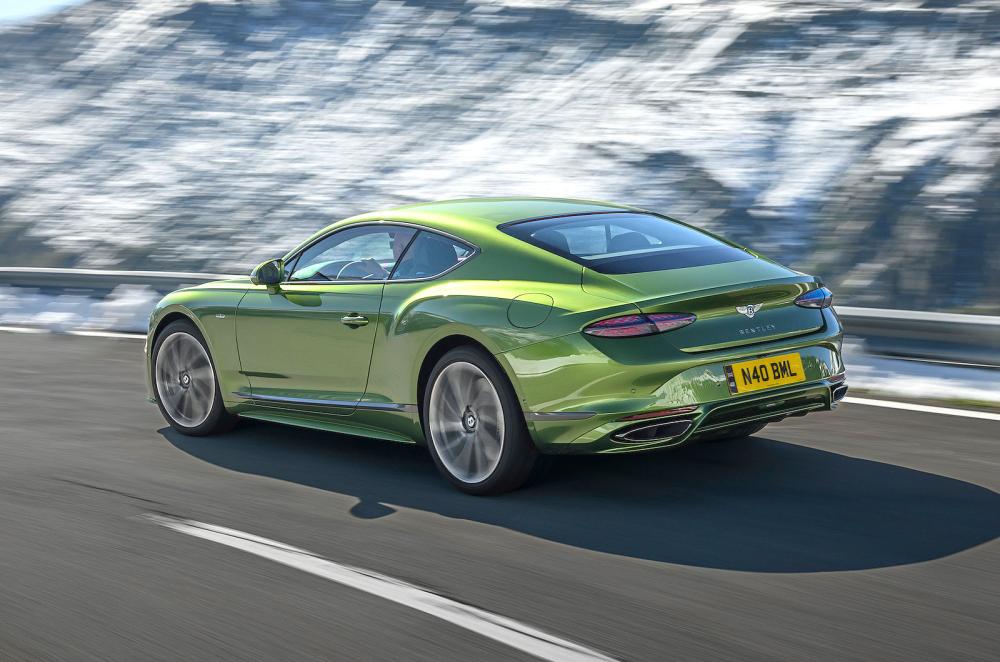 Bentley Continental GT rear left driving