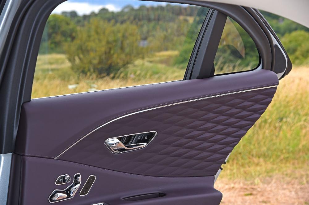 Bentley Flying Spur interior back door detail