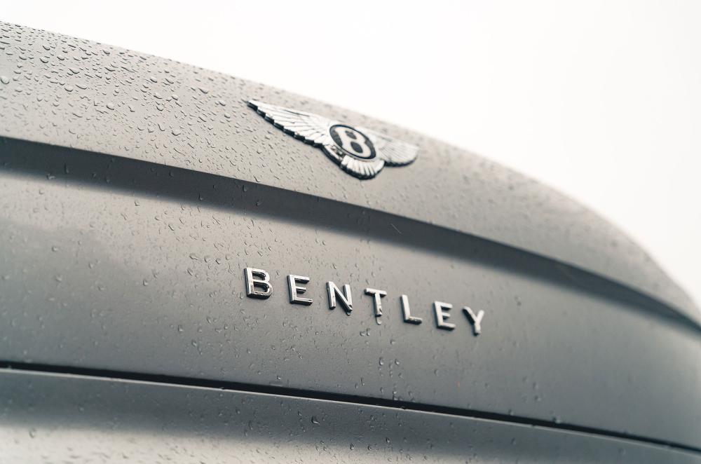 Bentley Flying Spur rear badge detail