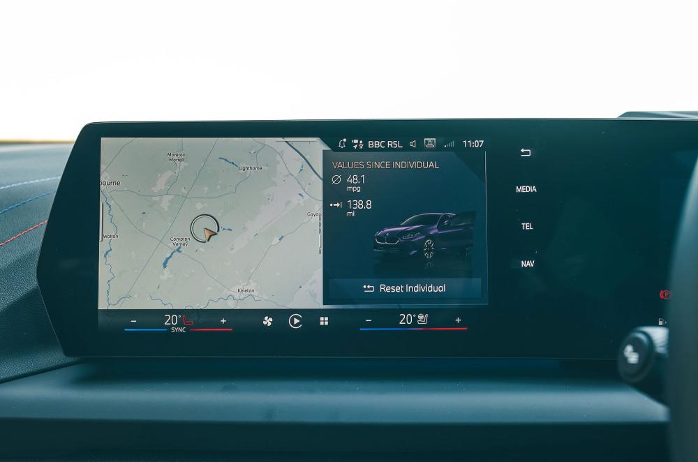 BMW 1 Series infotainment touchscreen