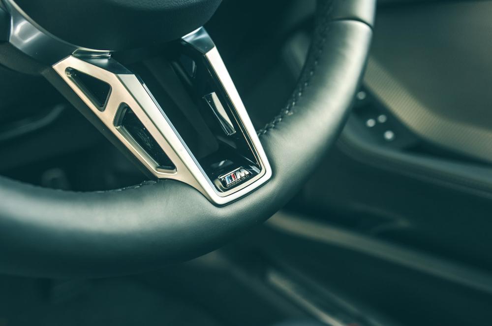BMW 1 Series steering wheel detail