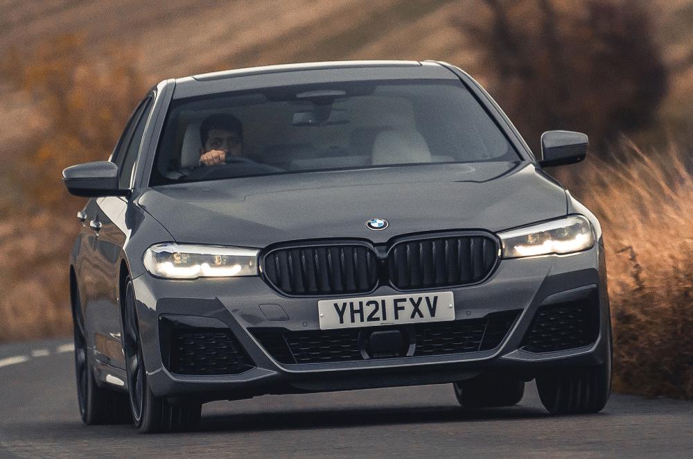 BMW 5 Series front cornering