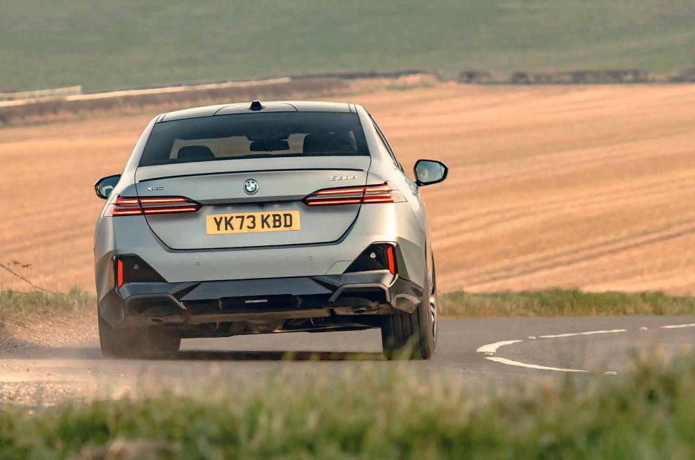 BMW 5 Series rear cornering