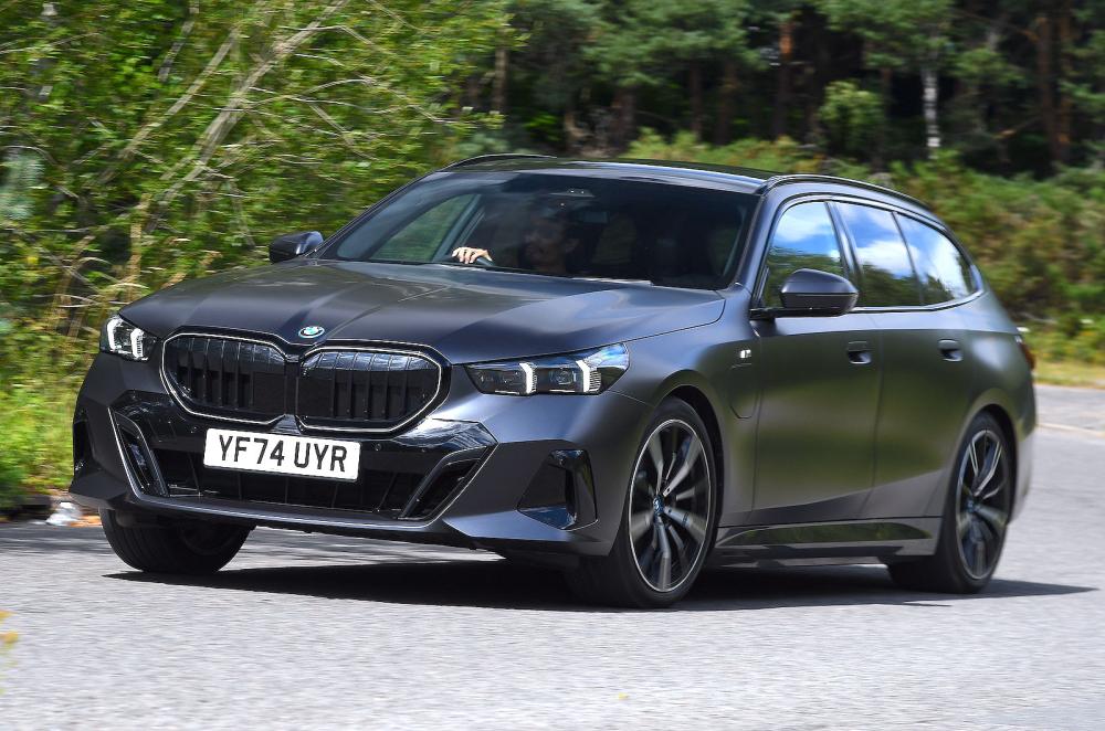 BMW 5 Series Touring front cornering