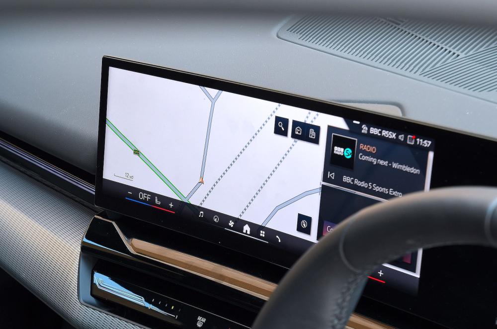 BMW 5 Series Touring infotainment touchscreen