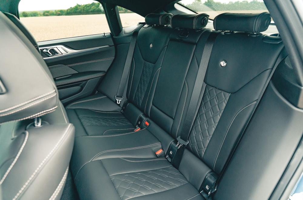 BMW Alpina B4 Gran Coupe interior back seats