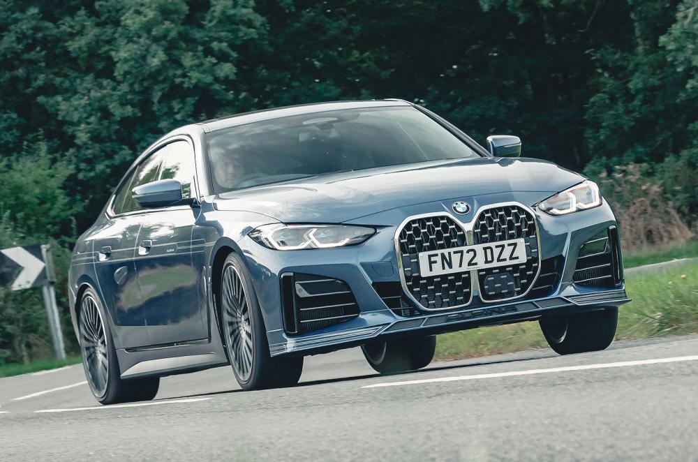 BMW Alpina B4 Gran Coupe front cornering