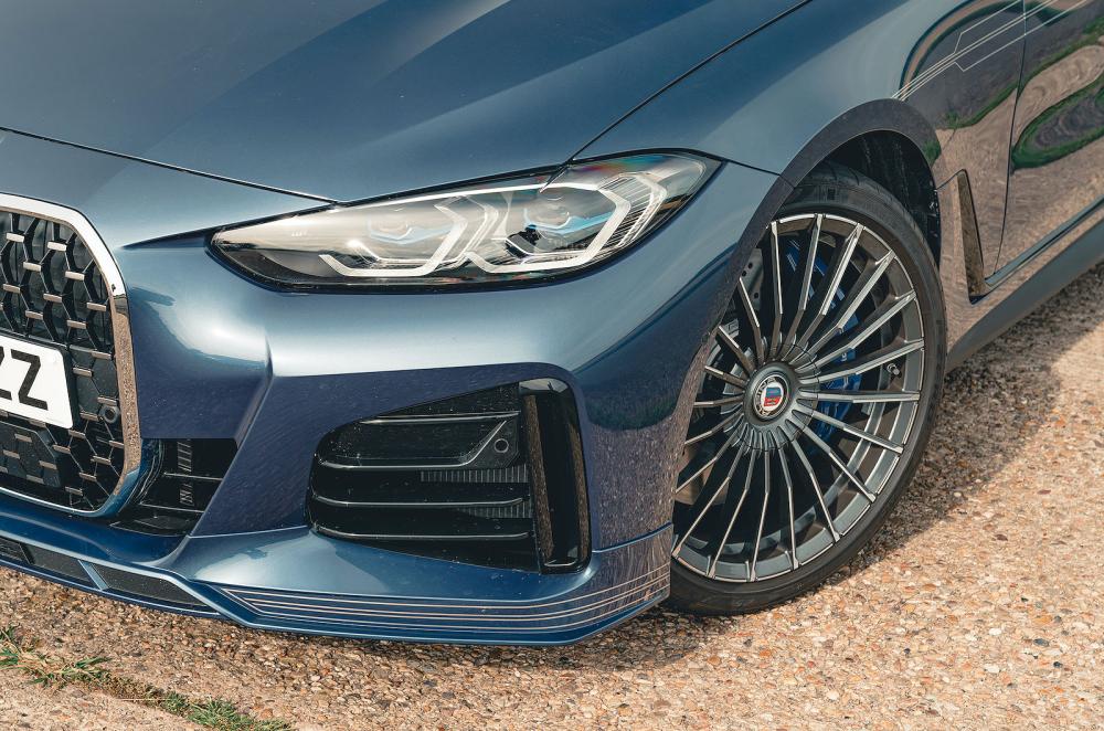 BMW Alpina B4 Gran Coupe headlights detail