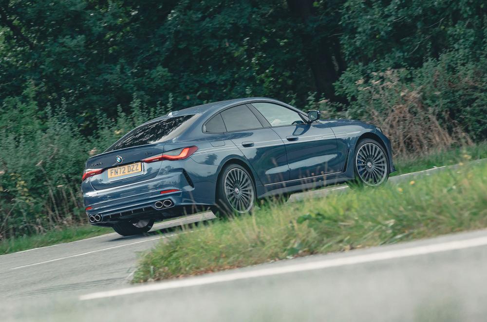 BMW Alpina B4 Gran Coupe rear cornering