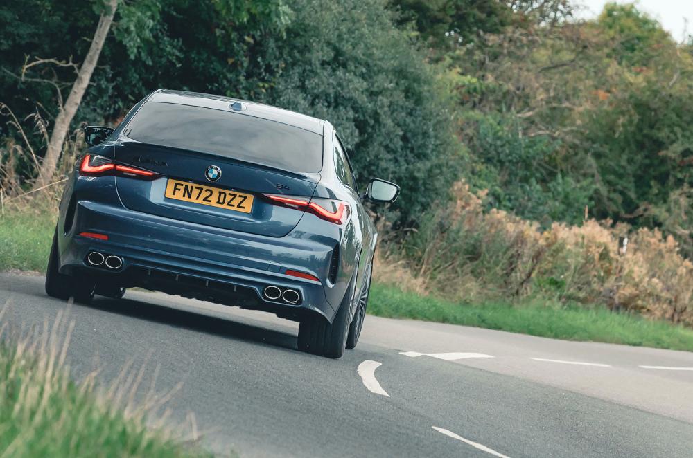 BMW Alpina B4 Gran Coupe rear cornering
