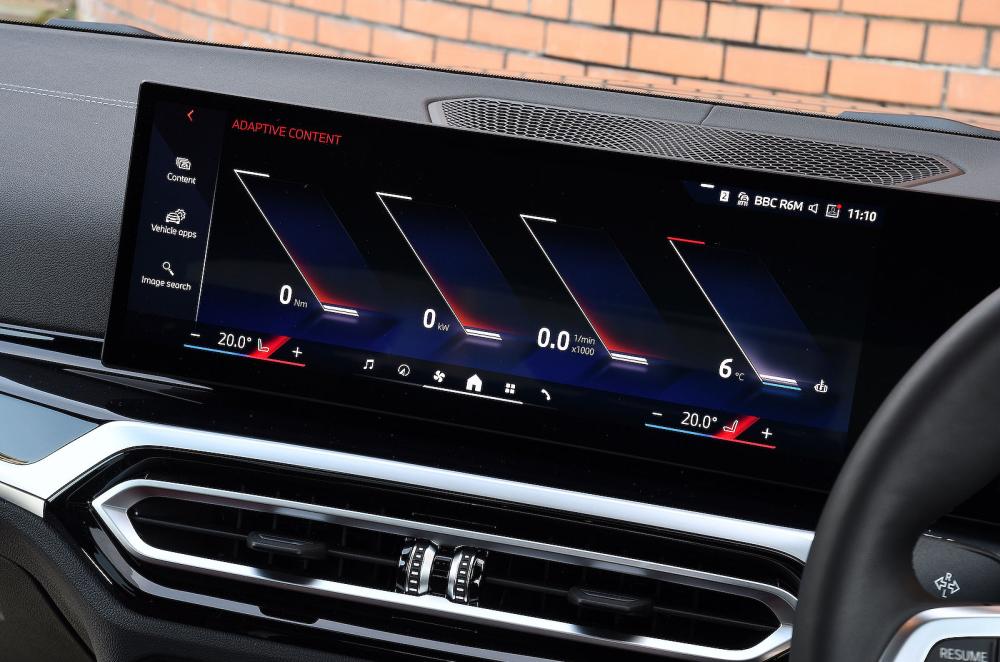 BMW i4 infotainment touchscreen