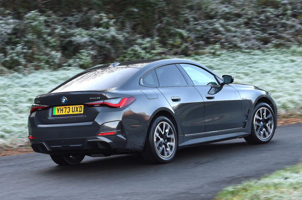 BMW i4 rear right driving