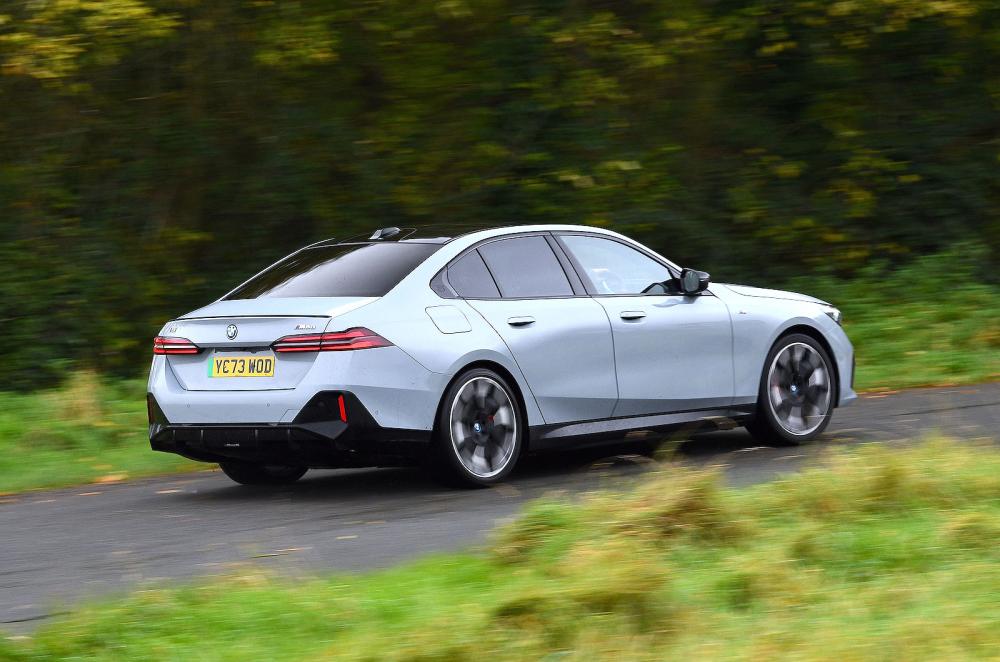 BMW i5 rear right driving