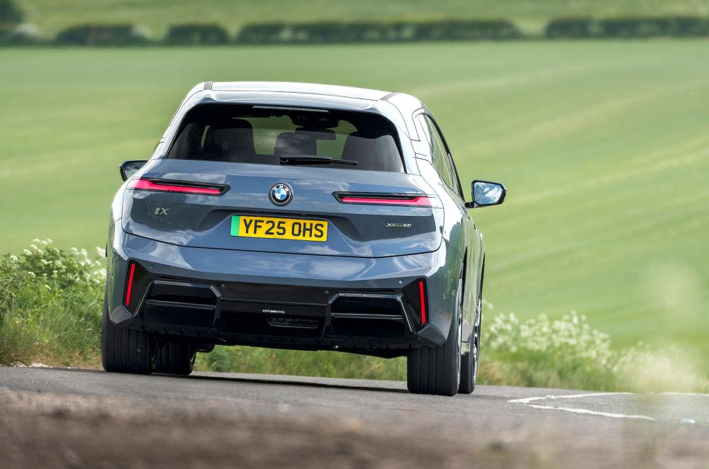BMW iX rear cornering
