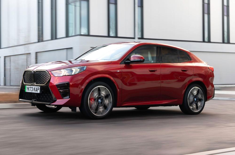 BMW iX2 front left driving