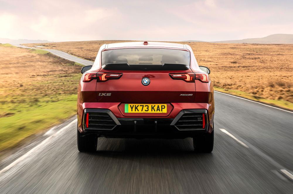 BMW iX2 rear driving
