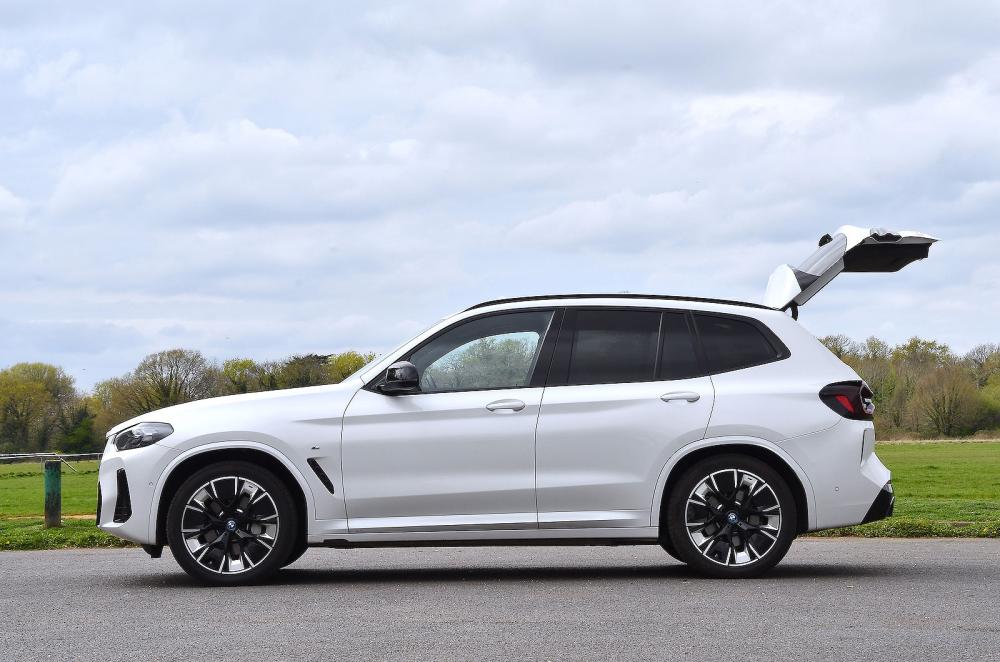 BMW iX3 left static boot open