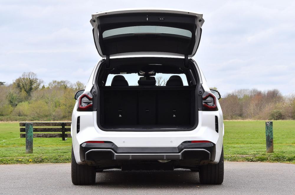 BMW iX3 rear static boot open