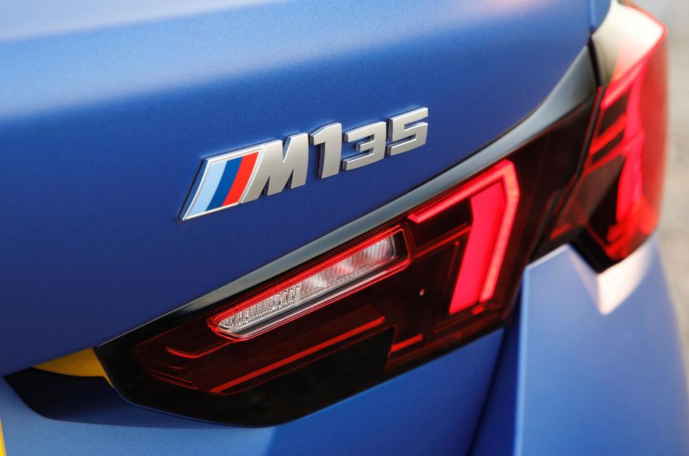 BMW M135 rear badge