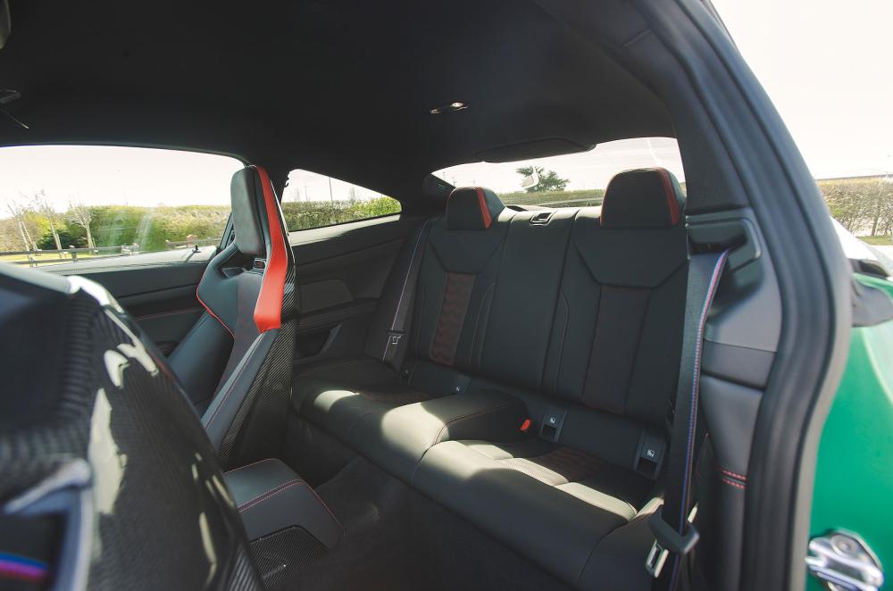 BMW M4 back seats