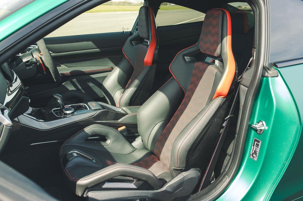 BMW M4 front seats