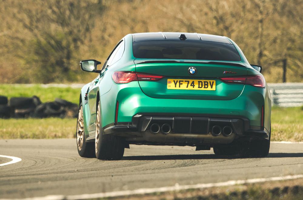 BMW M4 rear cornering