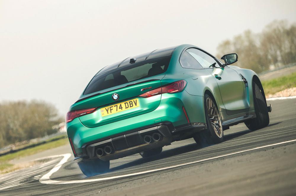 BMW M4 rear cornering