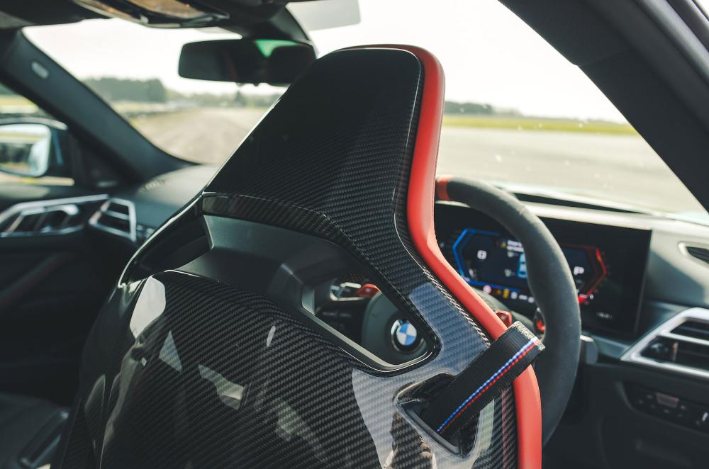 BMW M4 seat detail