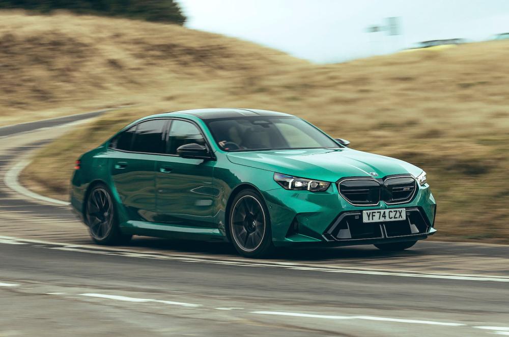 BMW M5 front right driving