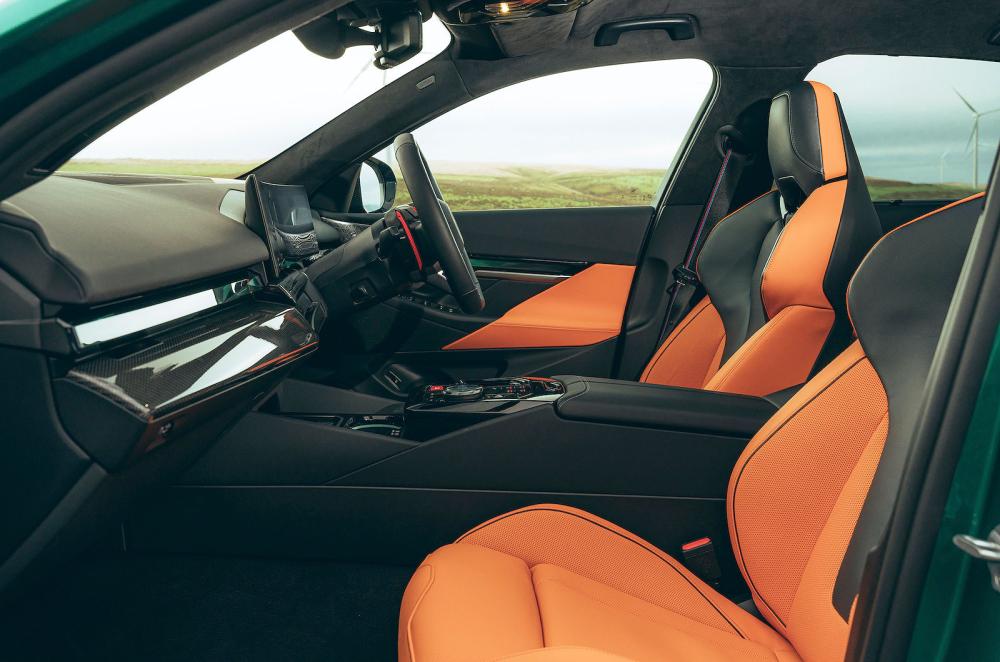 BMW M5 front seats